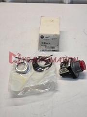 ALLEN BRADLEY 800T-B6A SERIES T PUSH BUTTON TYPE 4,13 EXTENDED HEAD RED NEW c13