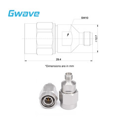 TNC Male to SMA Female Adapter, DC – 18GHz