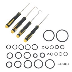 32 Size 1540 Pcs Rubber O-Ring Assortment Kit with Pick & Hook Set OD:4-50mm