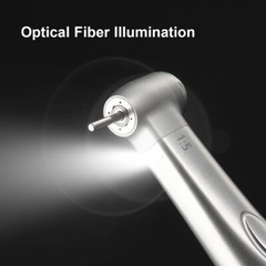 Dental LED 1:5 Increasing Fiber Optic Contra Angle Handpiece 4 Way Spray Push