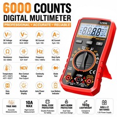 ANENG Digital Multimeter True RMS 6000 Counts Auto Ranging AC DC Voltage Tester
