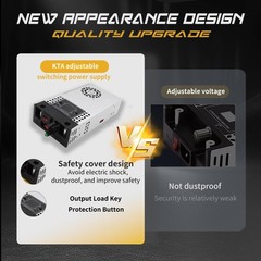 Adjustable 0-30V 16.6A 500W Power Supply, AC 110V/220V to DC 0-30V Buck Conve…