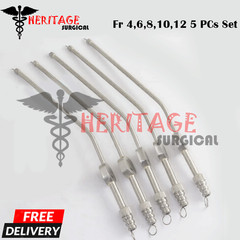 Fukushima Teardrop suction Ball tip traumatic brain Fr 4,6,8,10,12 5 PCs Set C-T