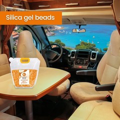 9 LBS Adsorbco Desiccant Beads, Indicating Silica Gel Beads (orange white mix ）