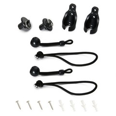 Indoor and Outdoor Sunshade Replacement Parts, Bungee kit and end Cover+2 Ext…