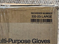 (QTY 1000) OmniShield 332-23 Large Blue Vinyl Powder Free Multi-Purpose Gloves