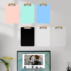 Plastic Clipboard Pen Holder 10% Thicker Low Profile Clip Letter A4 8.5×11 In