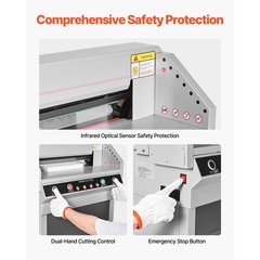 Uimoso Electric Paper Cutter with 17.72 in Width and 1.57 in Thickness