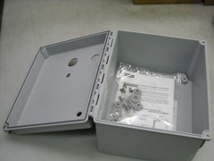NEW – Hoffman A-1086CHSCFG Fiberglass Enclosure 10″ x 8″ x 6″ – Hole Plugs Incl
