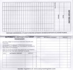 16 Pack Checkbook Transaction Register Ledger 26-27-28 Calendars Check Book Bank