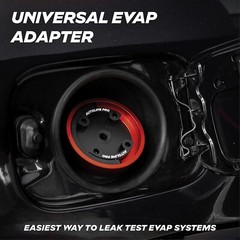 AutoLine Pro Gas Cap Adapter for EVAP Leak Testing – Easiest and Black
