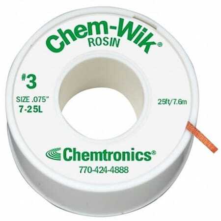 Chemtronics 7-25L Desoldering Wick,25 Ft.,7,Copper,Rosin