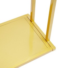 Gold Metal Clothing Display Rack ‎floor Standing Clothes Rack For Clothing Store