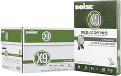 X-9 Multi-Use Copy Paper – 10 Ream (5,000 Sheets) | 8.5″ X 14″ Letter | 92 Brigh
