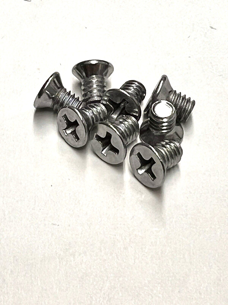 (10) 8-32 X 1/4 Phillips Flat Small #6 Head .266 Machine Screw 8/32×1/4 832X.25
