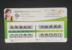 10 Sets Dental Orthodontic Bracket MIM Monoblock Mini Roth/MBT 022/018 345 Hooks