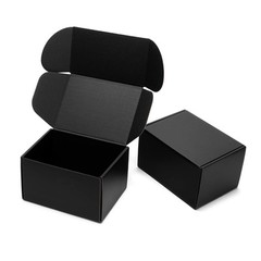 7x5x4 Inches Black Shipping Boxes 25 Pack – Corrugated Cardboard Mailing Box …