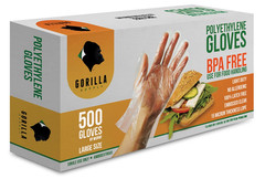 500 BPA Free Premium Disposable Gloves Poly PE LDPE Plastic for Kitchen Food Han