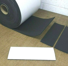 Neoprene Sponge CC Rubber Sheet w/Peel-Back Adhesive 1/4″ Thick x 6″ W x12″ L