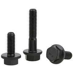 M12 x 1.25 Fine Thread Class 10.9 Hex Head Flange Screws Frame Bolts Black Oxide