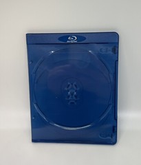 50 Quality 7MM Slim Double Blu-Ray DVD Cases w/Blu-Ray Logo, Clip, BL0702BC