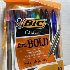 Bic Cristal Xtra Bold Ballpoint Pens 8 Assorted Colors