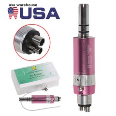 5Pcs Dental High Turbine Low Speed Straight Handpiece Contra Angle Air Motor 4H