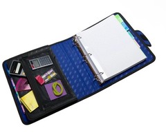 CASE-IT THE OPEN TAB 3-Ring Binder Notebook 2” Multi Pocket File Pouch Expand
