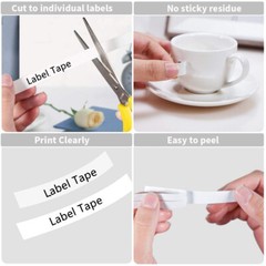 10x TZe-515 TZE 515 White on Blue 6mm Label Tape Fit For Brother PT-D200DA
