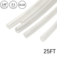 2:1 Heat Shrink Tubing Tube 1/8″ Clear Glue Waterproof Dual Wall Wires Wrap