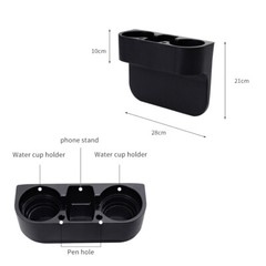 Car Seat Gap Cup Holder Phone Bottle Storage Organizer Box Drink Mount Stand