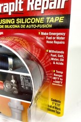 2 Rolls Versachem 1″ x 10′ WrapIt Repair Self-Fusing Black Silicone Tape Wrap