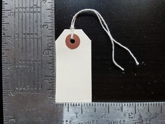 500 MANILA TAGS SIZE #1 W/ STRING 2 3/4″x 1 3/8″ INVENTORY SHIPPING HANG STRUNG