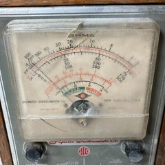 Superior Instruments Co Model 670 Electrolytic Leakage-Ohms Vintage Untested