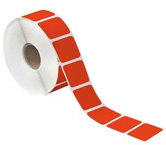 4 x 2″ Red Thermal Transfer Labels-3,000 Labels per Roll-4 per Roll
