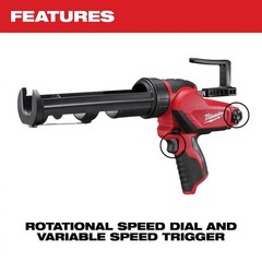 Milwaukee 2441-20 M12 10 oz Caulk & Adhesive Gun (Tool Only)