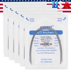 USA AZDENT Dental Orthodontic Super Elastic Niti Rectangular Arch Wires Ovoid