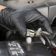 Disposable Gloves Latex – Heavy Duty Black 6Mil Nitrile-Free Powder-Free 100Pcs