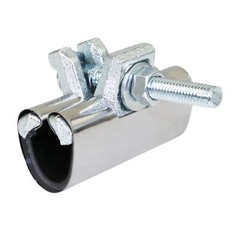 1-1/4 in. x 3 in. Long 1-Bolt IPS Pipe Repair Clamp, Stainless Steel