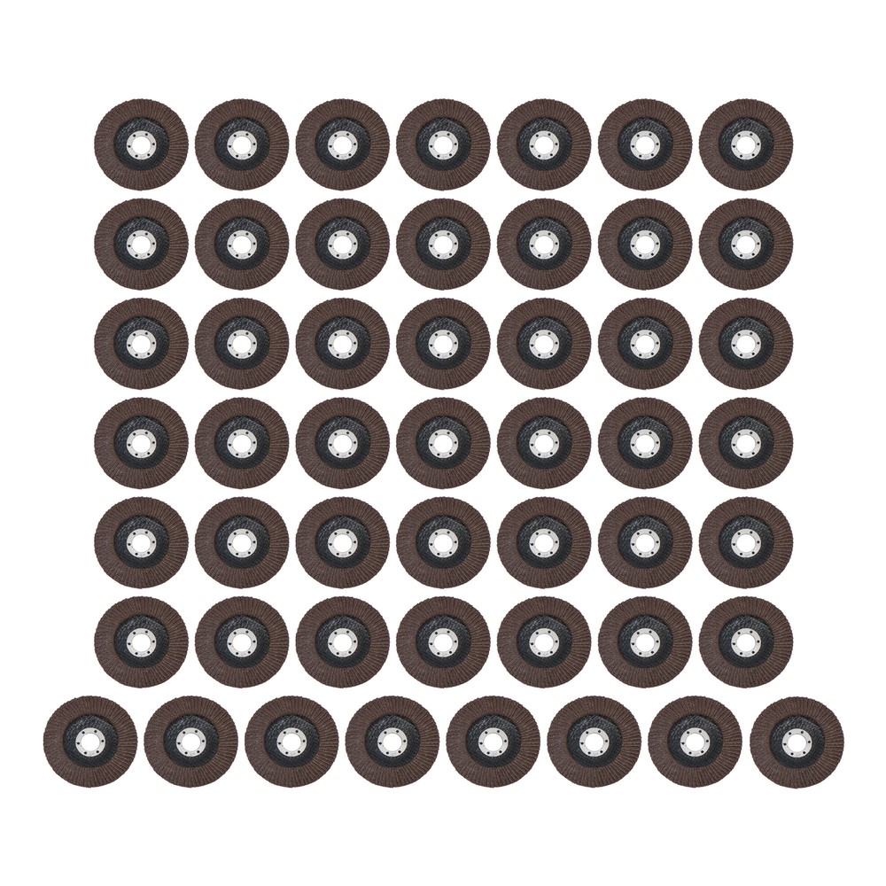 50 Pcs 4-1/2″×7/8″ 40 Grit Premium Zirconia Flap Disc Sanding Grinding Grey