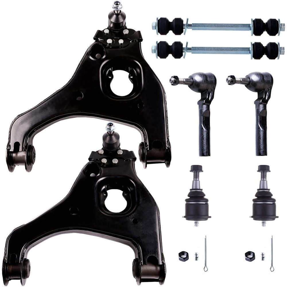 8pc Front Susp Kit Ball Jts Tie Rods Sway Bars for Silverado/Sierra 1500 Classic