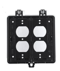 Weatherproof GFCI / Outlet In Use Outdoor Clear Bubble Cover- 2 Gang