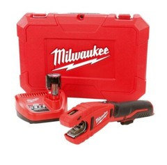 ✅ Milwaukee M12 Cordless Copper Pipe Cutter Kit + (1) Battery, +Charger + Case