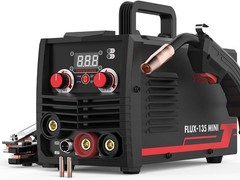 110V MIG Welder, 135A Flux-Core MIG & Stick Welding Machine
