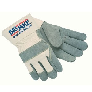 Memphis 1700L Memphis Big Jake Leather Palm Gloves, Size Large (12 Pair)