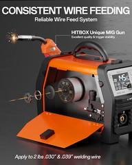 HITBOX MIG Welder 110V 220V MMA Lift TIG Support Spool Gun Welding Machine 4 in1