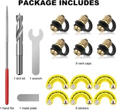 Magicfour Fuel Gas Can Vent Caps, 6 Pack Fuel Gas Tank Vent Caps Gas Can