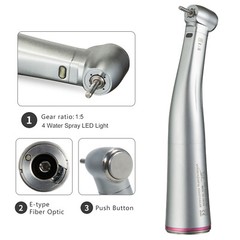 Dental 1:5 Increasing Contra Angle Handpiece Inner four Spray Fit KAV/NSK