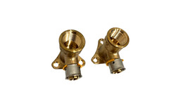 VIEGA 1/2 PEX PRESS x 1/2 FEMALE THREADED DROP EAR ELBOW BONZE – LOT OF 2