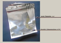 100 Pack – Silver Zipper Mylar Bags 5″x7″ Fresh Airtight Pouch – USA SMALL BIZ
